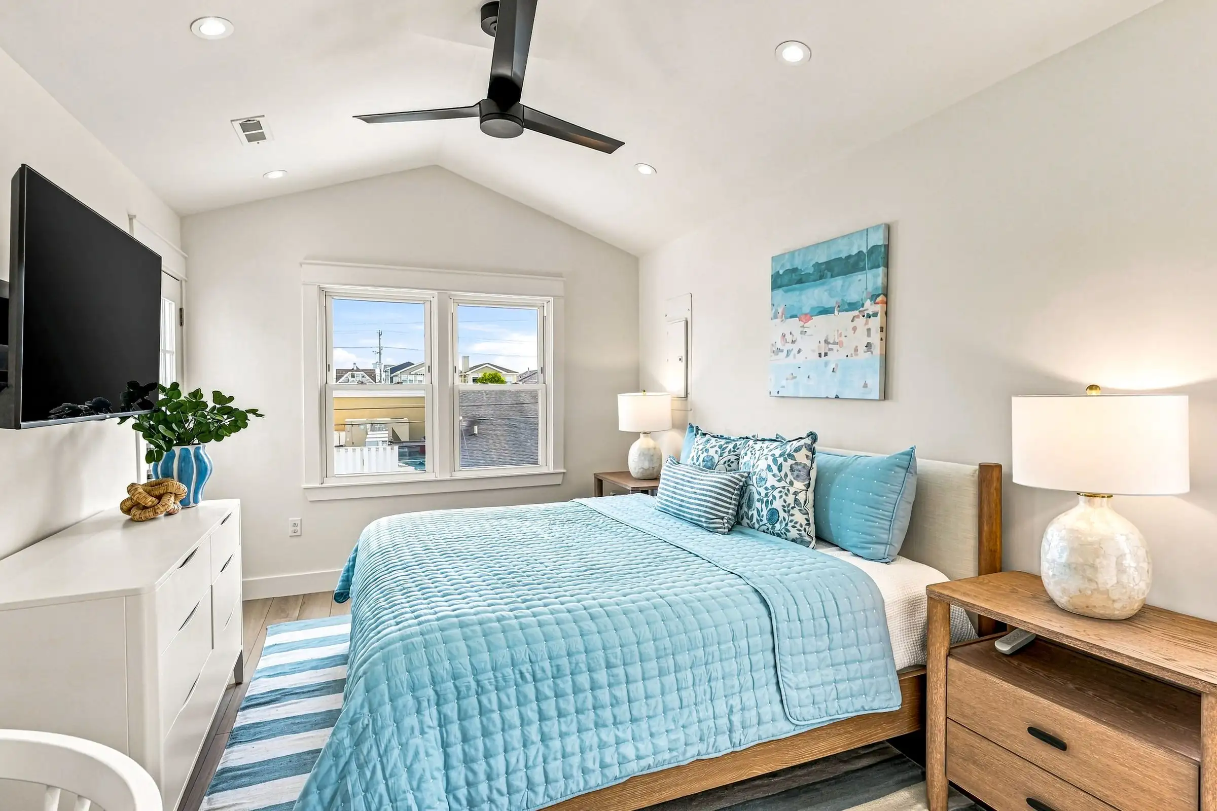 Primary bedroom with a king bed